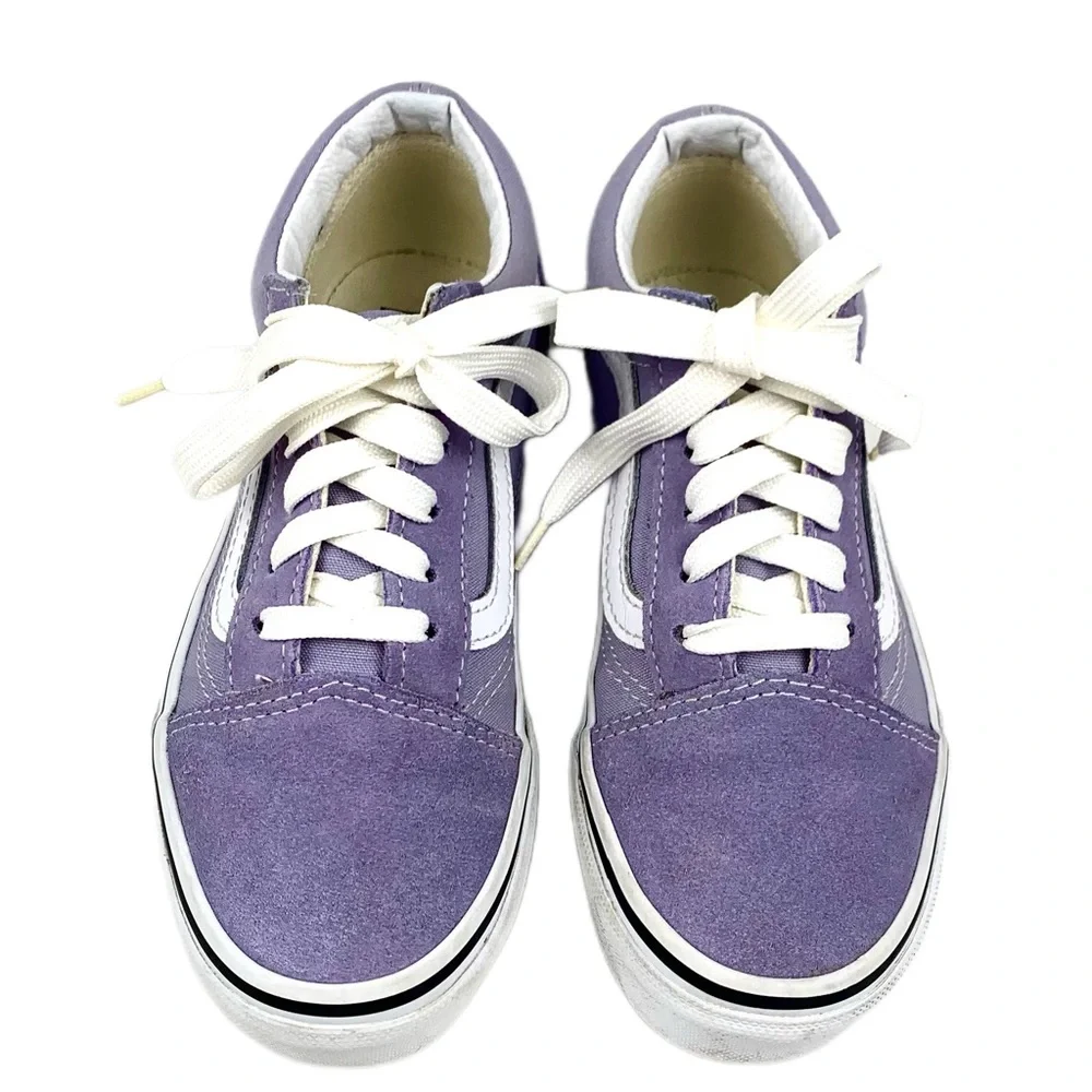 Vans Youth Lilac Suede Low Top Sneakers Size 2.5